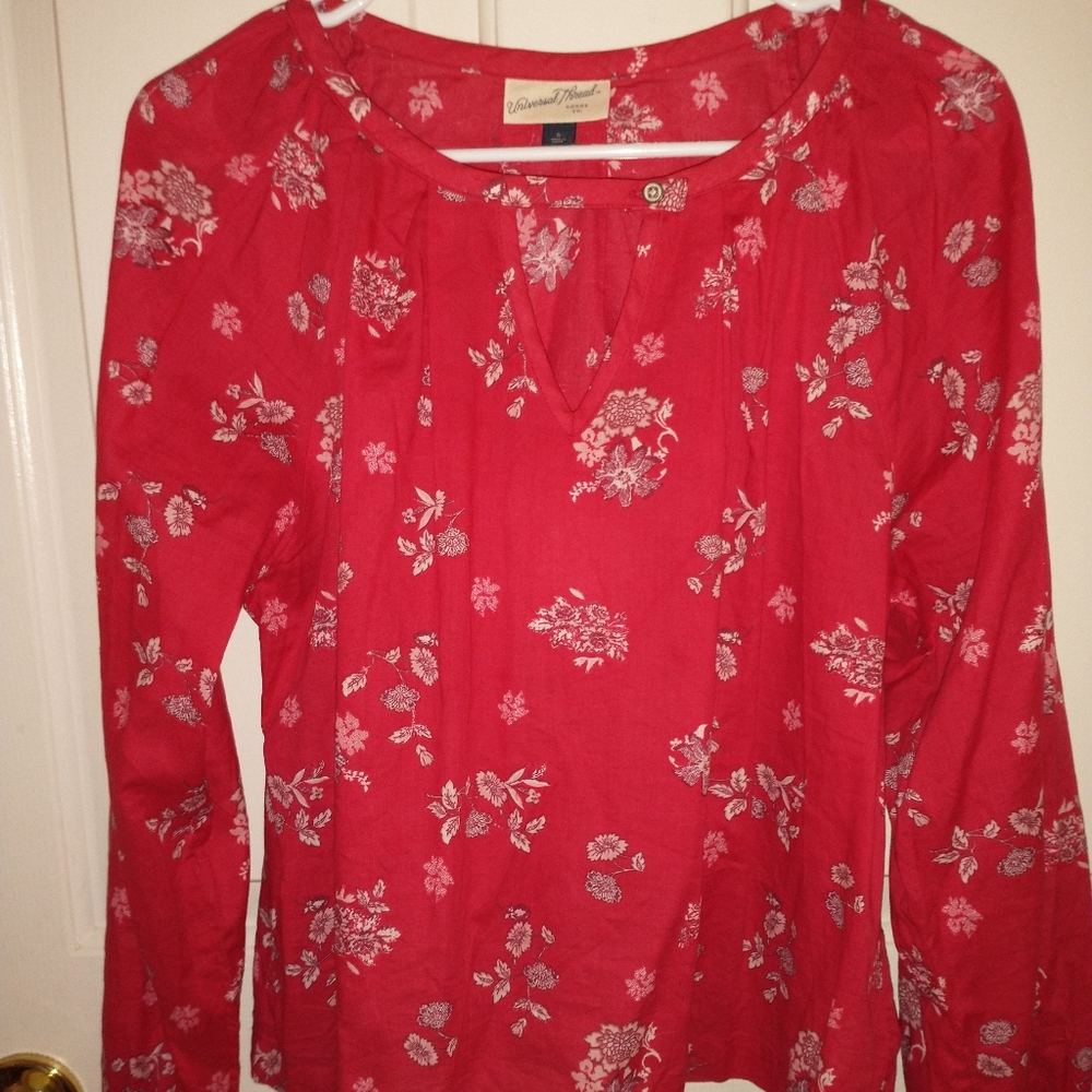Red Floral Shirt
